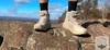 standing on a rock with kaha 3's