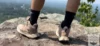 Wearing the Hoka Anacapa 2 on mountain top