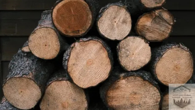 Wood stacked in pile