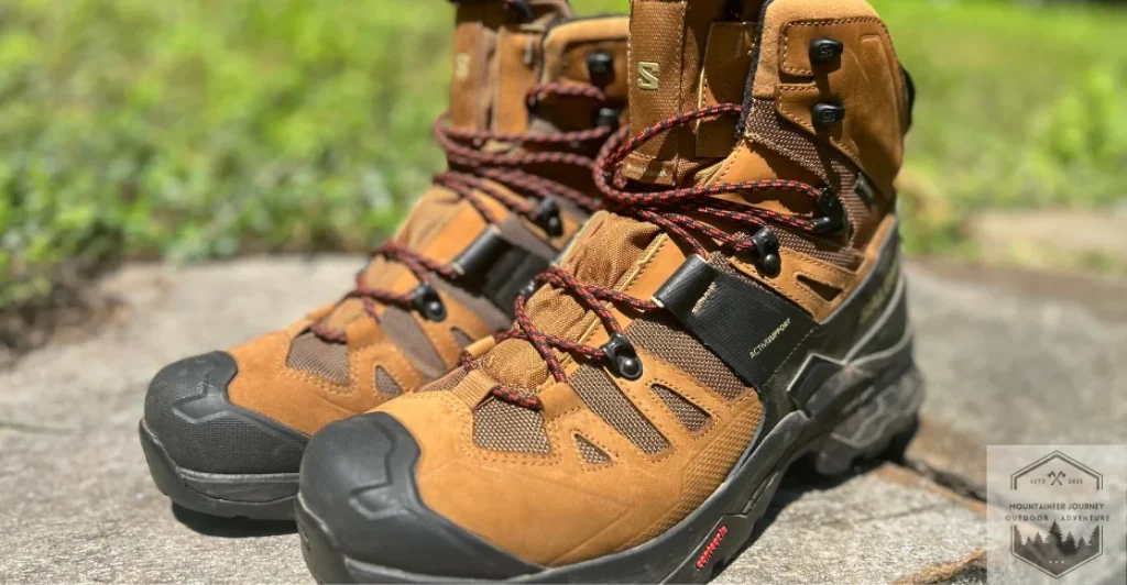 Salomon Quest 4 front view of active support wings