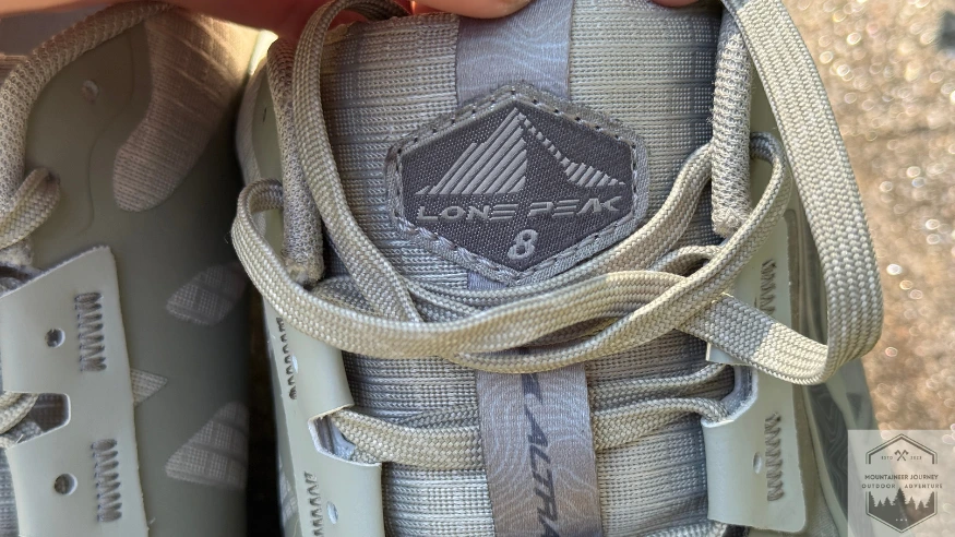 Lone peak 8 symbol on shoes tongue