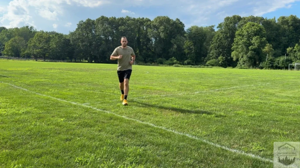 Testing the agility and stability of the Hoka Mafate X on grass