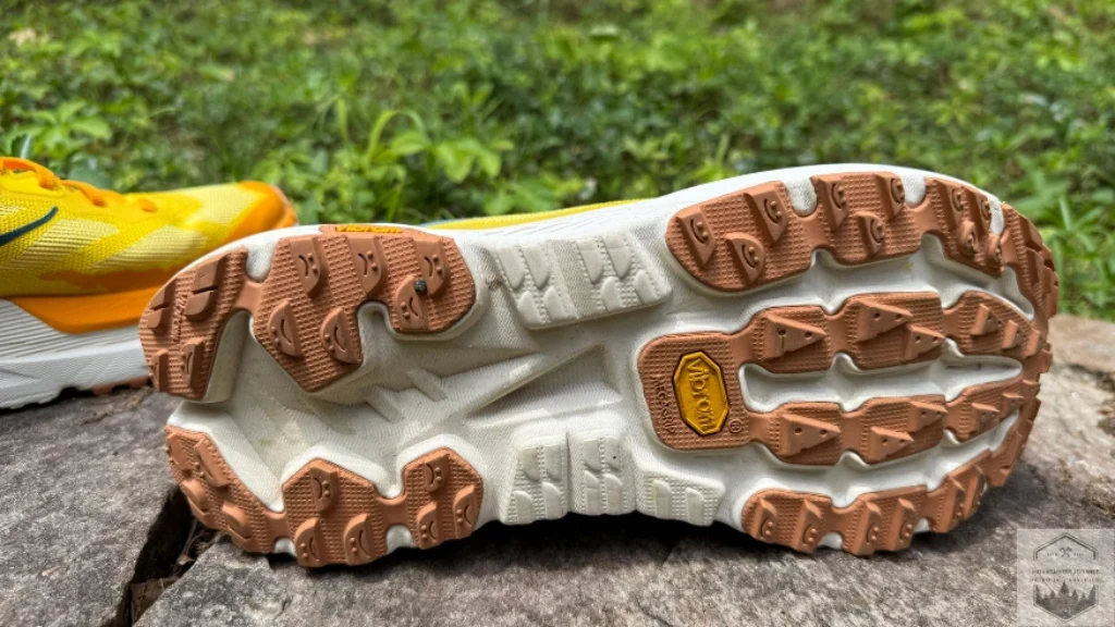outsole of the Mafate X Vibram with 3.5mm lugs