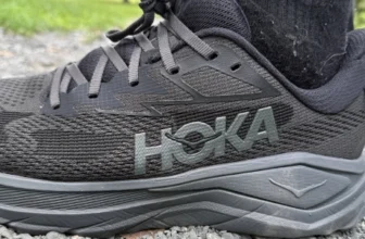 Hoka Challenger 8 side view on gravel