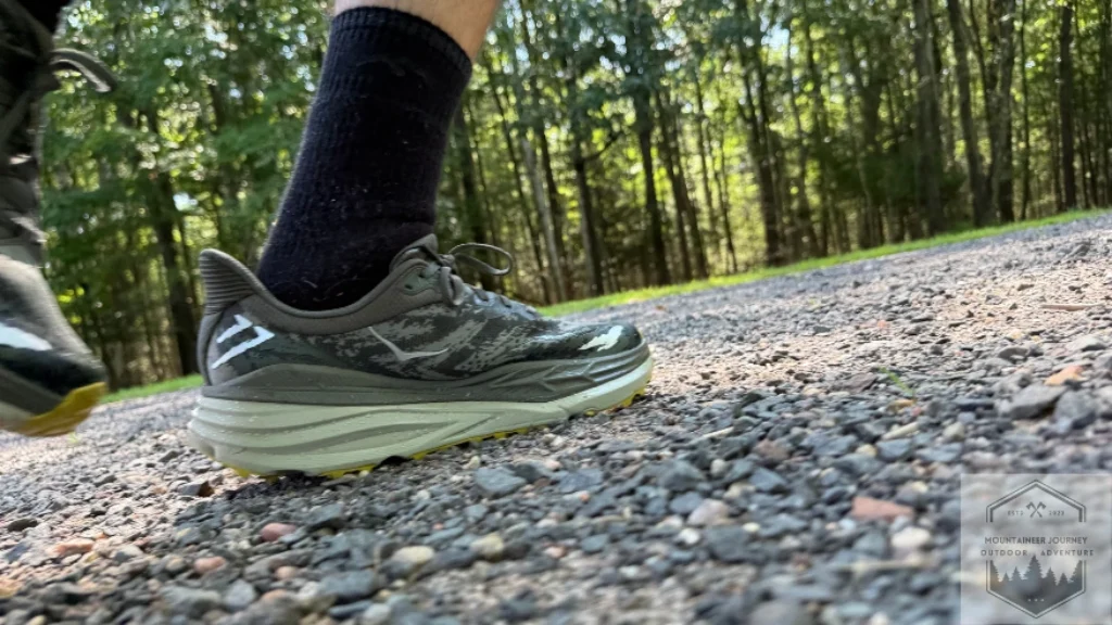 Testing the Stinson on gravel path