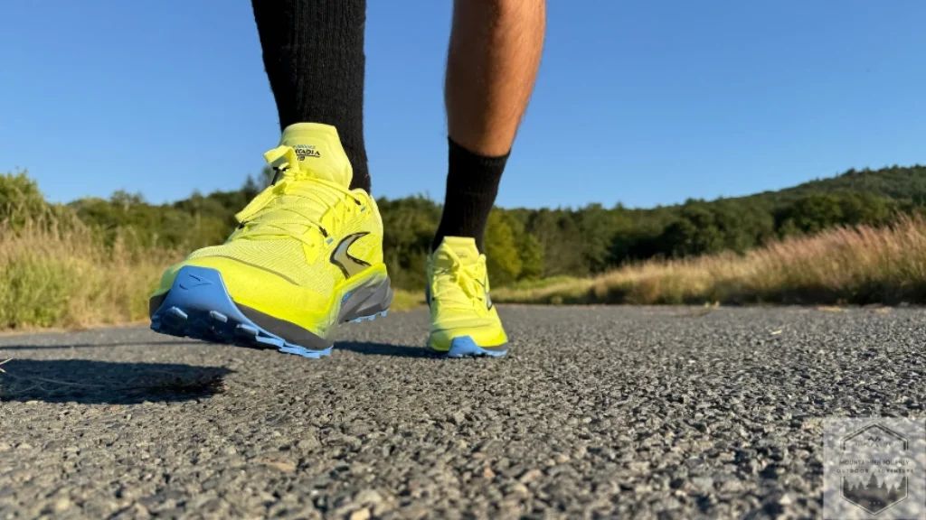 Running on pavement with forked rock plate on cascadia