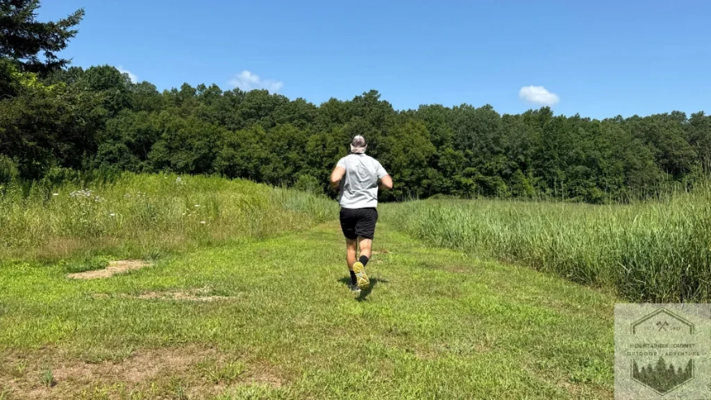 making use the meta rocker with heel to toe transition on trail