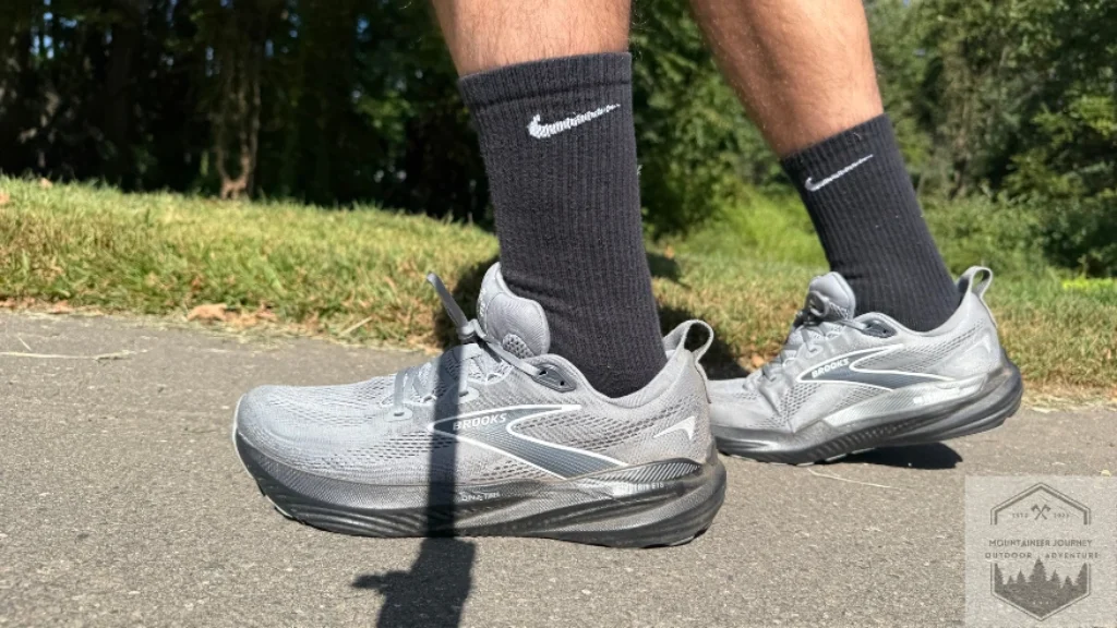 running on asphalt during testing