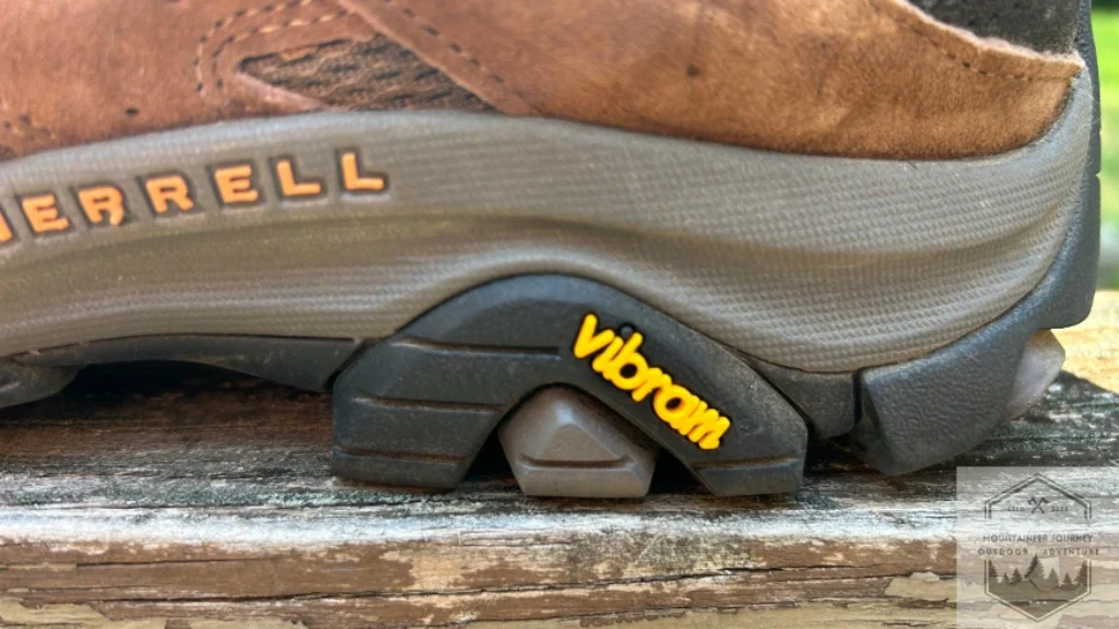 View of Vibram outsole on Moab 3