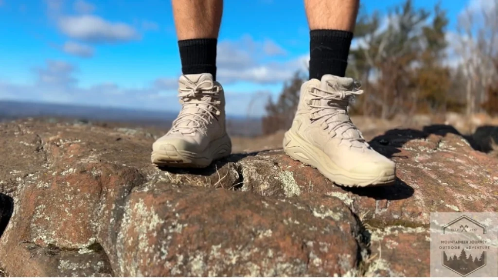 View of the Hoka kaha 3 at the top of the summit.
