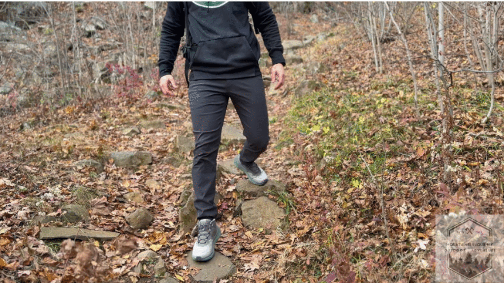 Walking on wet rock during testing