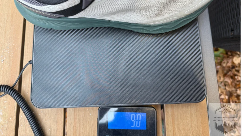 nova 4 weighing in at 9 ounces PER shoe on our scale