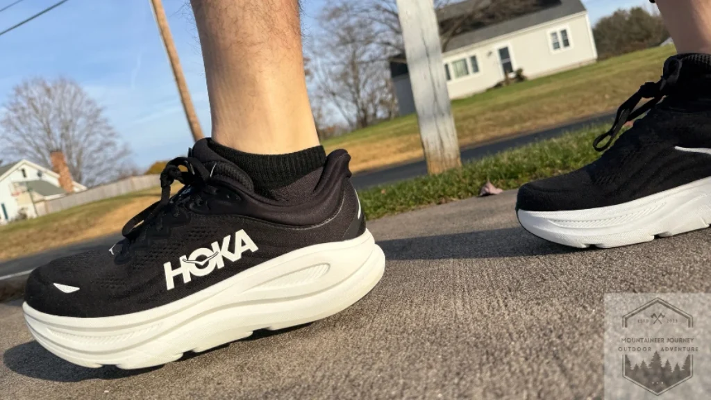 Example of the shoe fighting against overpronation while testing.