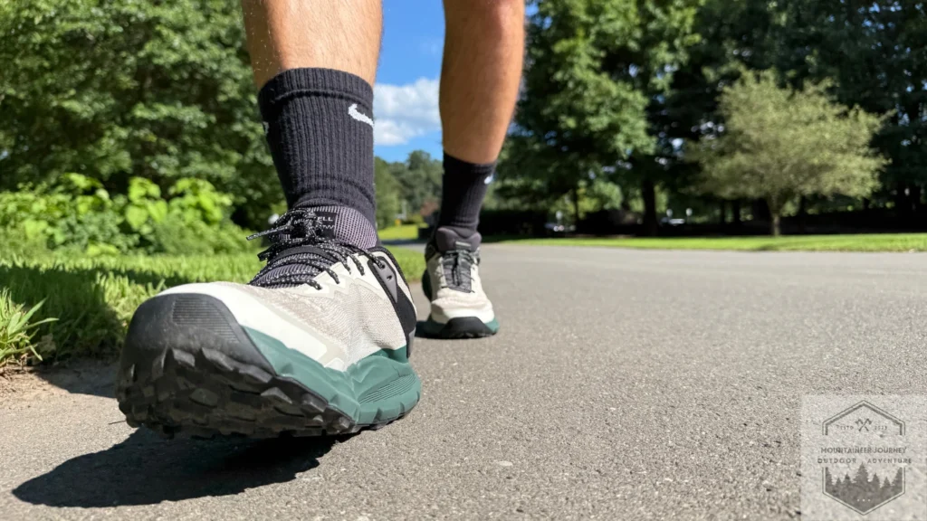 Running on pavement with Nova 4, testing the impact absorption