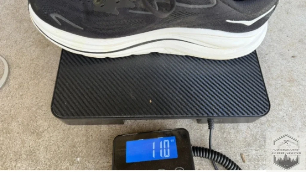 Clifton 10 on our scale weighing at 11 ounces