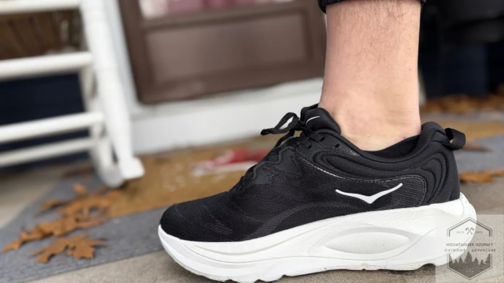 Medial view of the Hoka Gaviota 6 showing the new textile upper