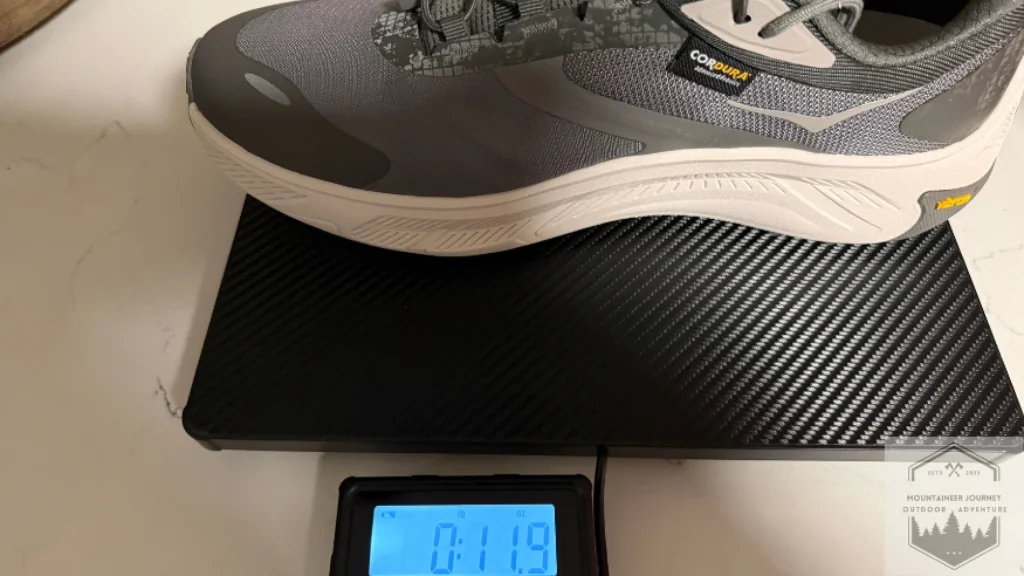 Transport 2 weighing 11.9 ounces on our scale