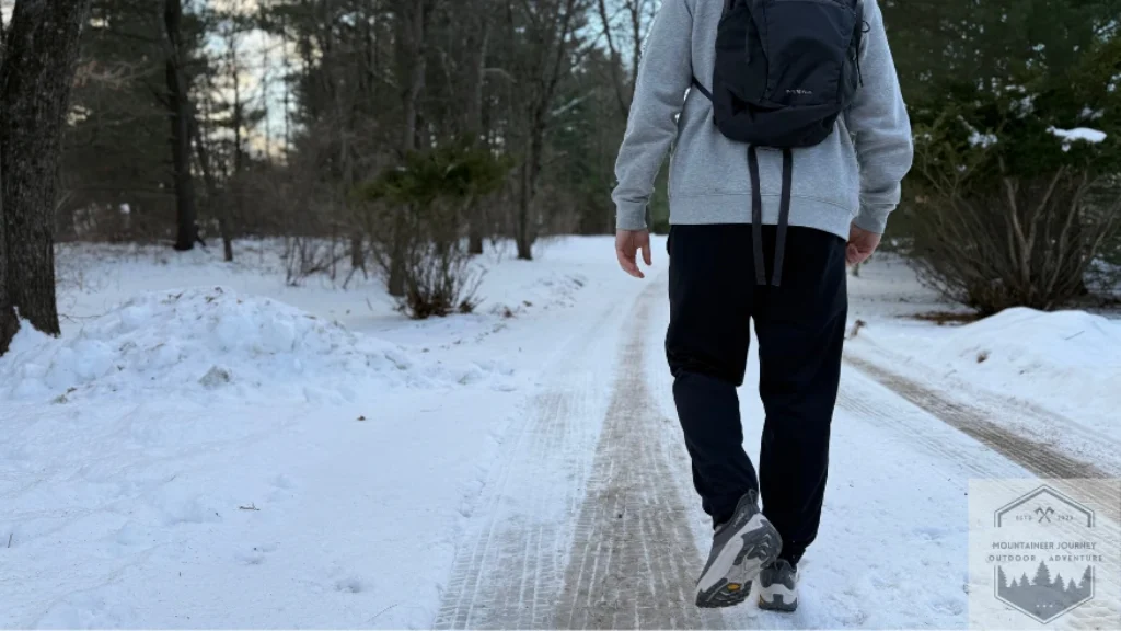 Testing Transport 2 on slight incline in snow