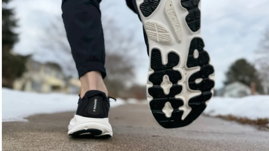 Example of us testing on concrete with outsole view