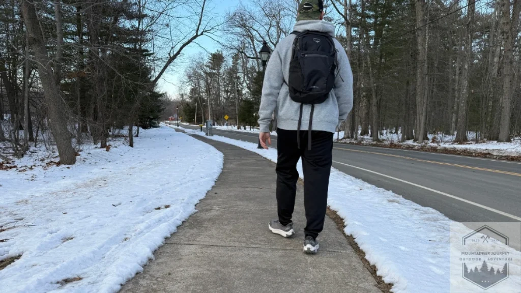Testing Transport 2 on concrete sidewalk