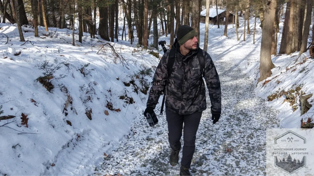 Salomon Elixir Activ Traction testing on uphill snow and loose gravel