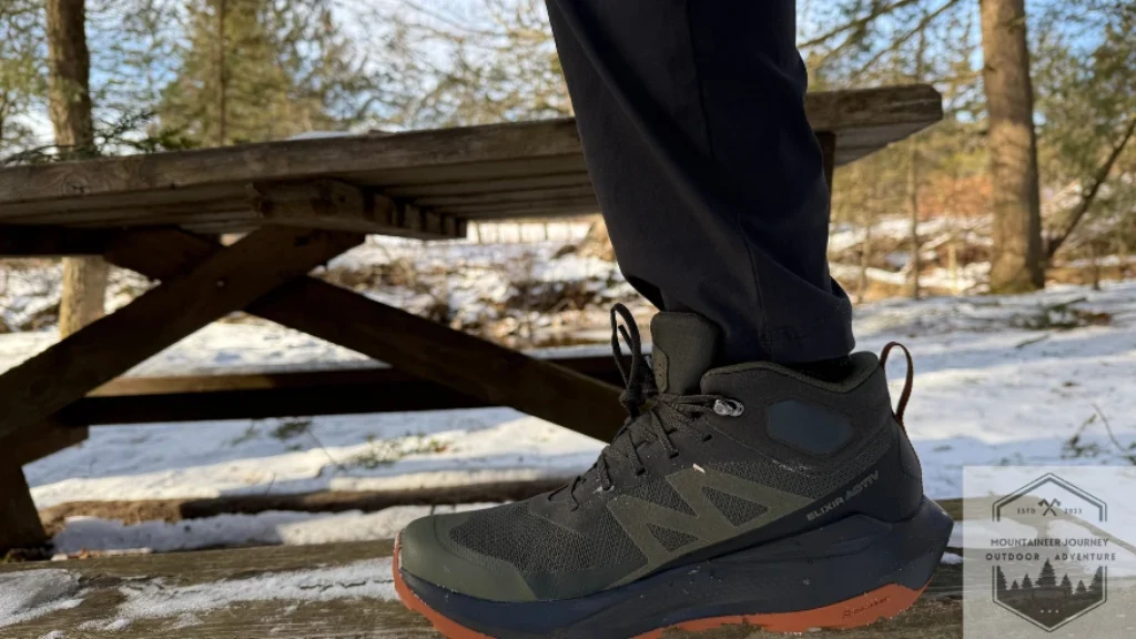 View of the upper during stability testing