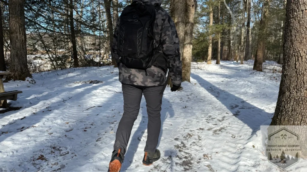 Testing ankle stability on trail