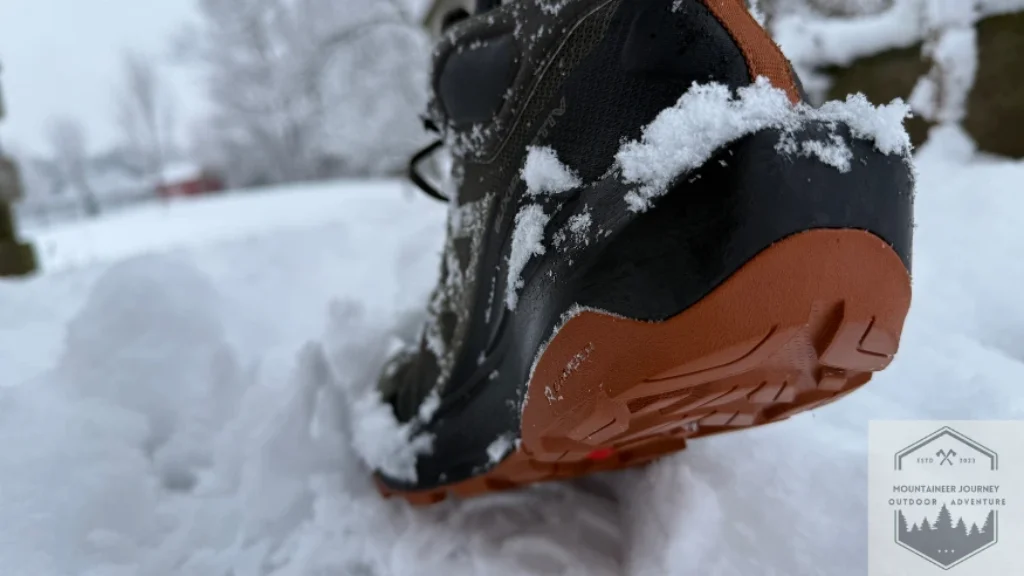 Heel view of the boot