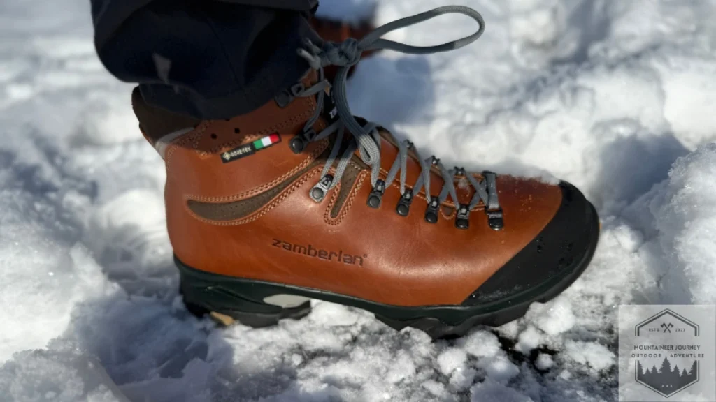 Medial view of the boot