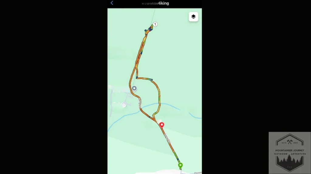 Garmin Fenix Pro post-hike map which we matched against GPX mapping to verify accuracy