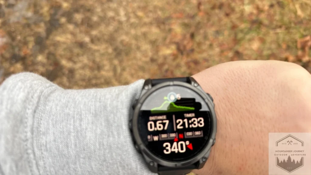 Watch face in ClimPro Mode