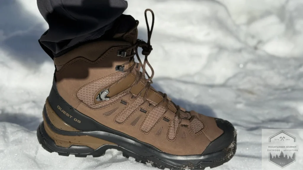 View of the new construction of the Salomon Quest 5 during testing.