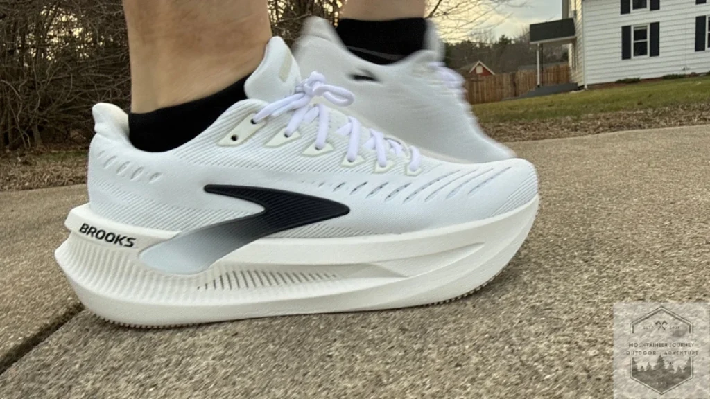 walking on concrete while objectively testing shoes