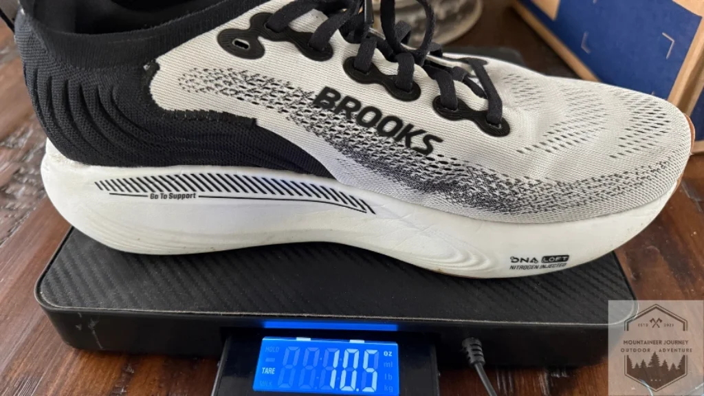 Adrenline GTS 25 at 10.5 oz per shoe on our scale