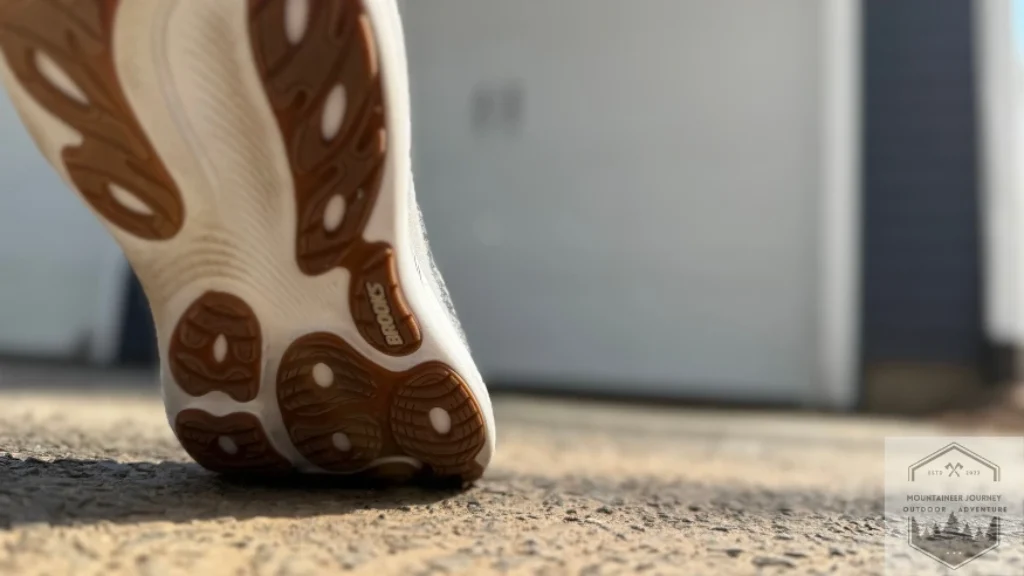 View of the adrenaline 25's outsole