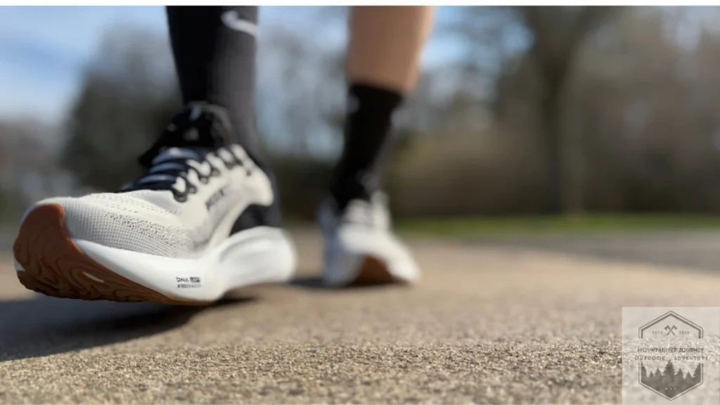 Walking on concrete during testing