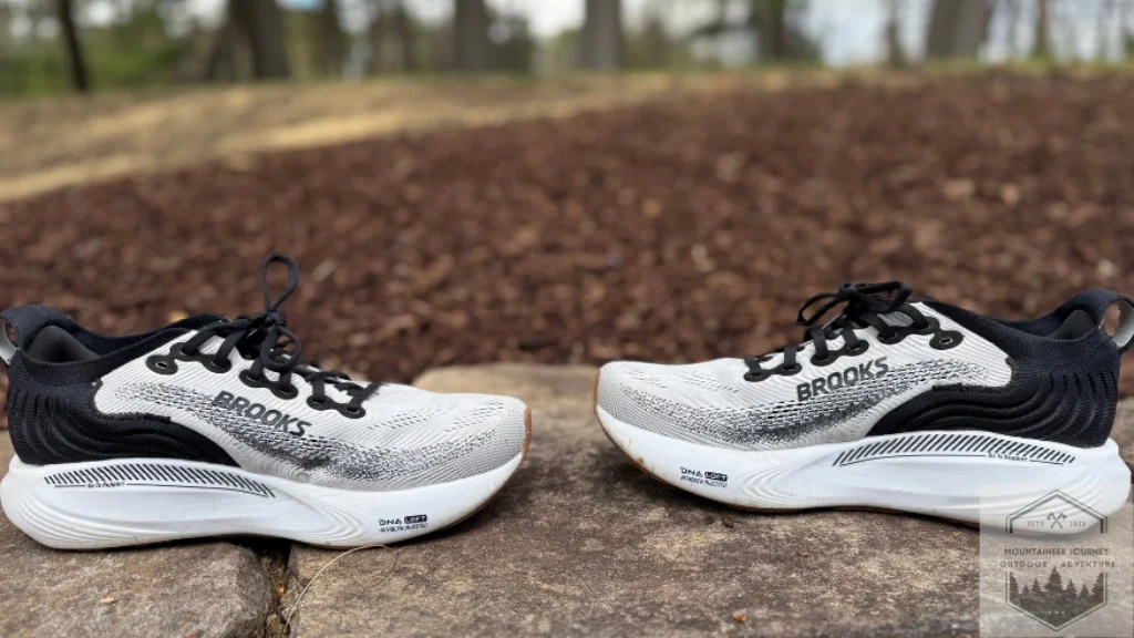 Both Adrenaline shoes facing each other on wall