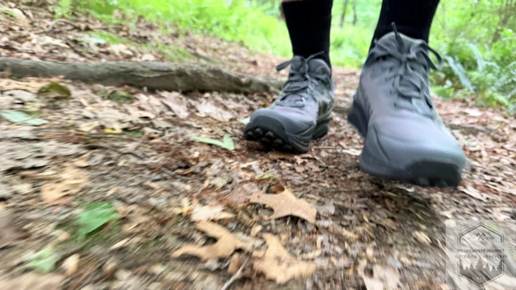 Testing ankle stability on trail